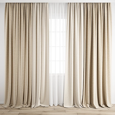  Polygon Curtain Model Set 3D model image 1 