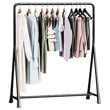 IKEA Turbo Floor Coat Hanger 3D model image 1 