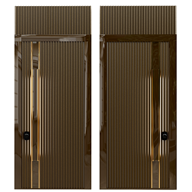 Sleek Dual-Purpose Hidden Door 3D model image 1 