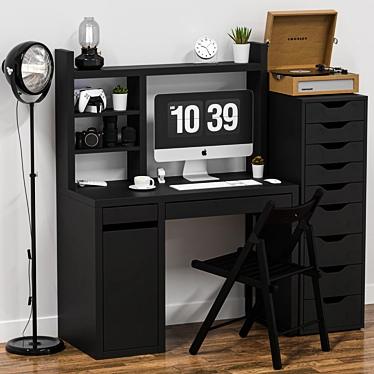 IKEA Office Workplace Set 3D model image 1 