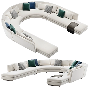 Sleek Modern Minotti Seymour Modular 3D model image 1 