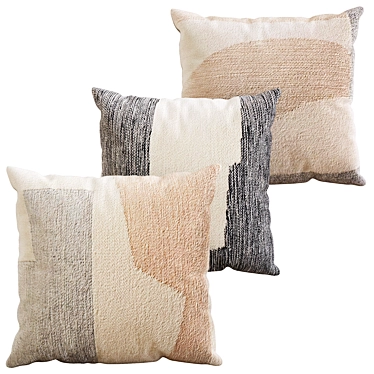 Abstract Throw Pillow Set 20x20 3D model image 1 