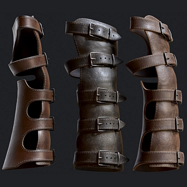 Hand Support Leather Brace 3D model image 1 