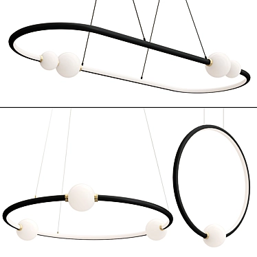 Elegant CELIA Pendant Lamp Collection 3D model image 1 