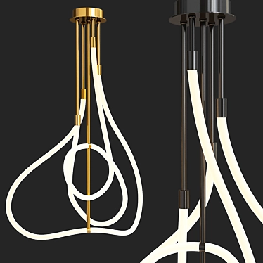 Elegant Modern Chandelier Glorify C 3D model image 1 