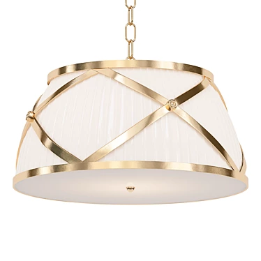 Brass Madeline Pendant Light 3D model image 1 