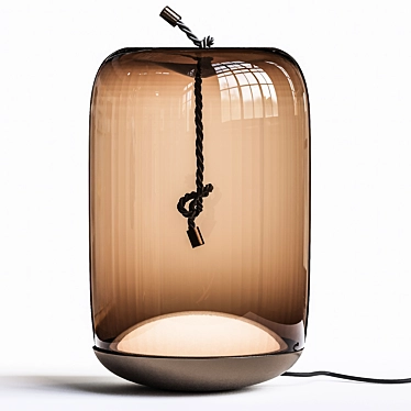 Sleek Knot LED Table Lamp 3D model image 1 