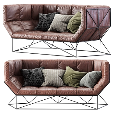 Modern Foxhole Sofa by spHaus 3D model image 1 