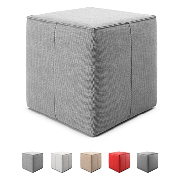 Italian Uchi Pouf by Bontempi Casa 3D model image 1 