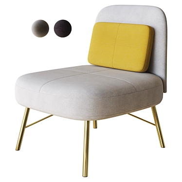 Modern 3D Elba Armchair Model 3D model image 1 