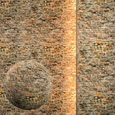 Seamless Brick Texture Set 3D model image 1 