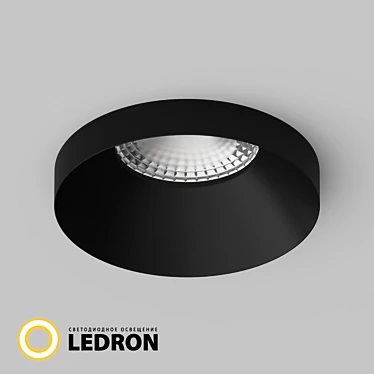 Embedded Non-Tilting Lamp Fixture 3D model image 1 