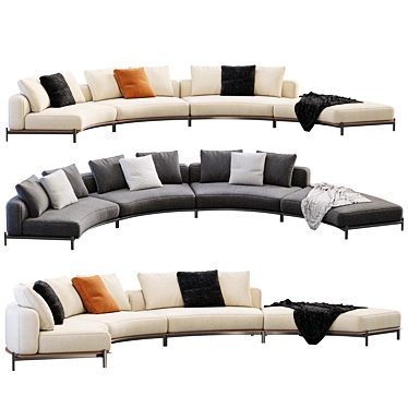 Modern Brera Sofa Design 3D 3D model image 1 