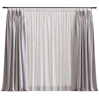 Refurbished Curtain No. 187 3D model image 1 