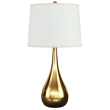 Sleek Metal Table Lamp 3D model image 1 