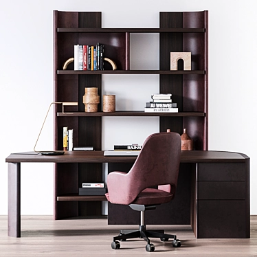 Modern Office Set by Baxter 3D model image 1 