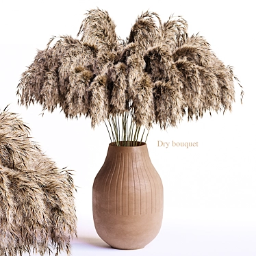  Pampas Grass Bouquet Arrangement 3D model image 1 