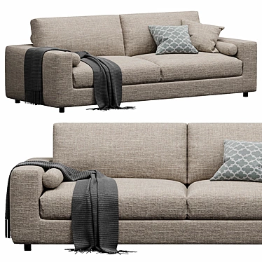 Contemporary Bonaldo Superhiro Sofa 3D model image 1 