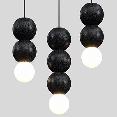 LILLA BLACK Pendant Lamp Set 3D model image 1 