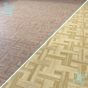 Modular Wood Flooring Model 3D model image 1 