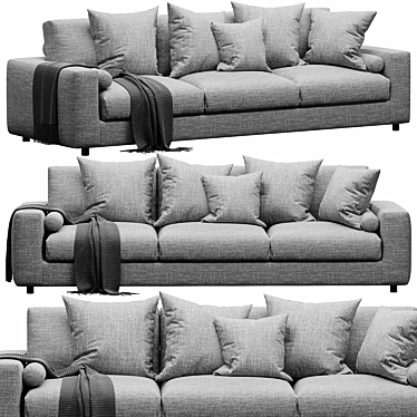 Modern Designer Sofa Furniture 3D model image 1 