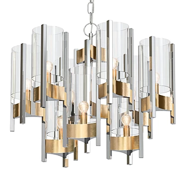 Mid-Century Modern Hurricane Chandelier 3D model image 1 