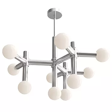 Modern Network Chandelier, 80cm 3D model image 1 