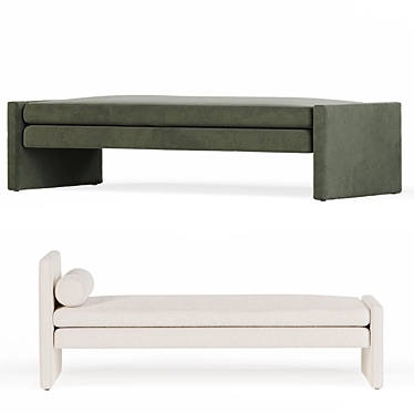 Versatile Angle Bench Daybed - TRNK 3D model image 1 