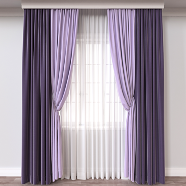 Versatile Curtain 3D Model 3D model image 1 