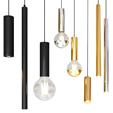 Stylish AROMAS Pendant Lamps 3D model image 1 