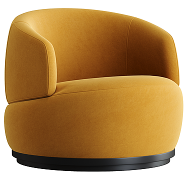 Modern Industrial Style Orbit Armchair 3D model image 1 