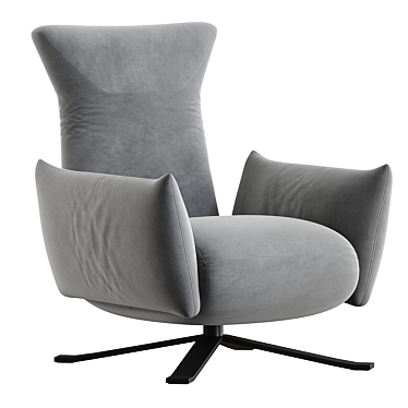 Sleek Calligaris Polse Lounge Chair 3D model image 1 