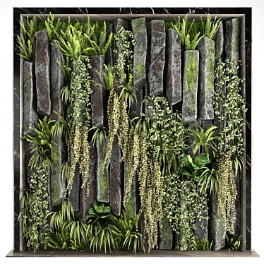 3D Decor Rocks Plants Set 3D model image 1 