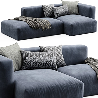 Contemporary Mags Soft Corner Sofa 3D model image 1 