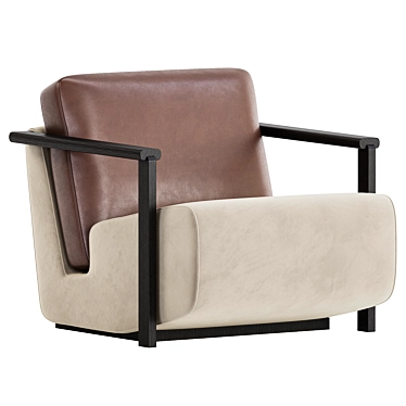 Franck Cuir Armchair Collection Highlight 3D model image 1 