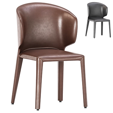 Sleek Cobain Dining Chair Elegance 3D model image 1 