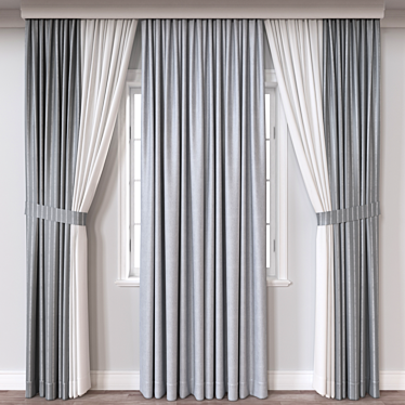3D Curtain Model, Vray Corona 3D model image 1 