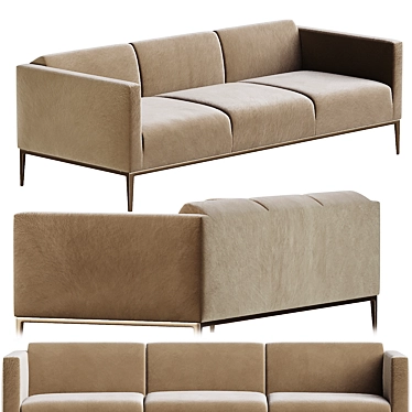 Contemporary Jean Sofa Design 3D model image 1 