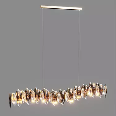 Contemporary Marzo Long Design Lamp 3D model image 1 