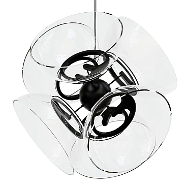Contemporary LED Pendant Light 3D model image 1 