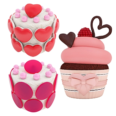 Valentine Sweet Treats 3D Models 3D model image 1 