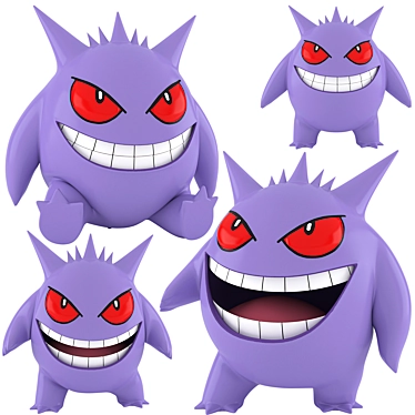 Animated Gengar 3D Model 3D model image 1 