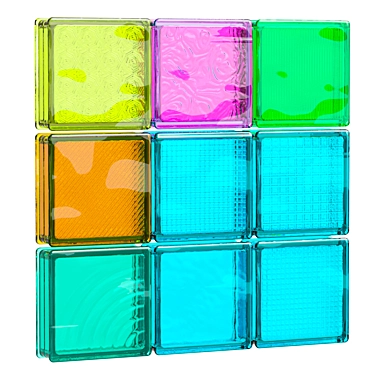 Decorative Wall Glass Blocks 3D model image 1 