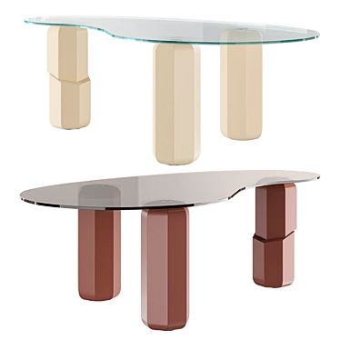 Elegant DEPRIMO DROP Coffee Table 3D model image 1 