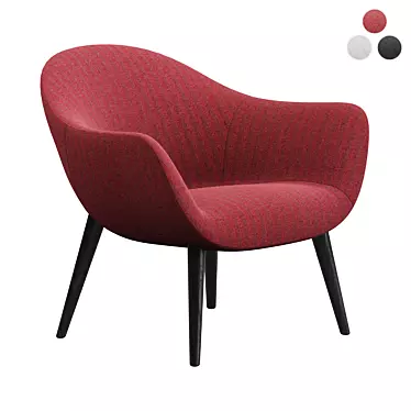 Poliform Mad Armchair with 3 Upholstery Options 3D model image 1 