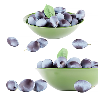 Assorted 7-Count Plum Set 3D model image 1 