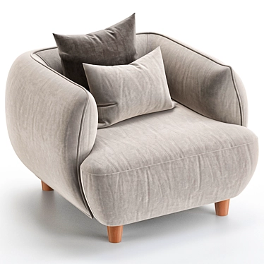Modern Armchair 3D Model Bundle 3D model image 1 
