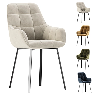  Kelmi Beige Woodville Chair 3D model image 1 