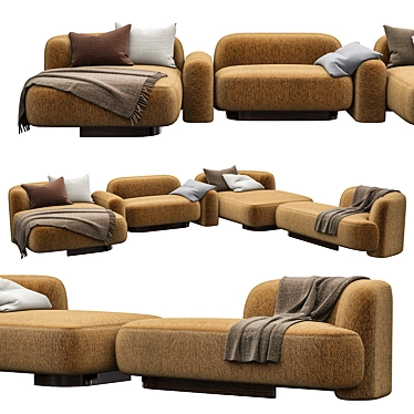 Modern Artistic Pop Sofa 3D model image 1 