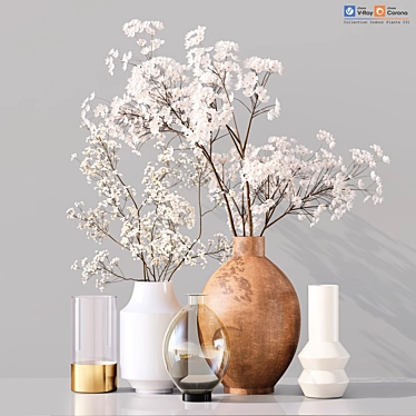 Premium Indoor Plant Collection 3D 3D model image 1 